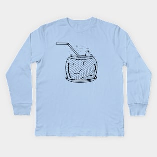 beach, coconut, and summer Kids Long Sleeve T-Shirt